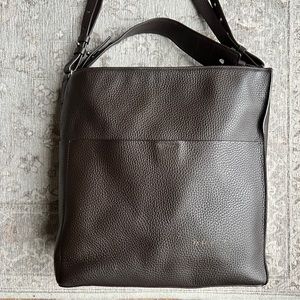 All Saints Brown Leather Shoulder Bag